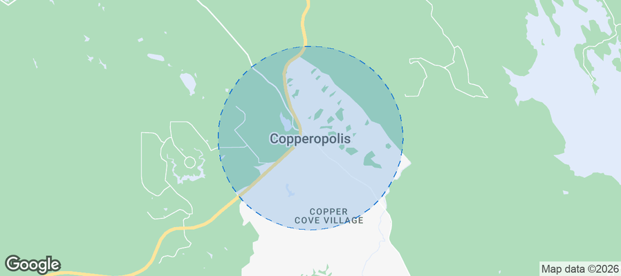 Copperopolis Airbnb map